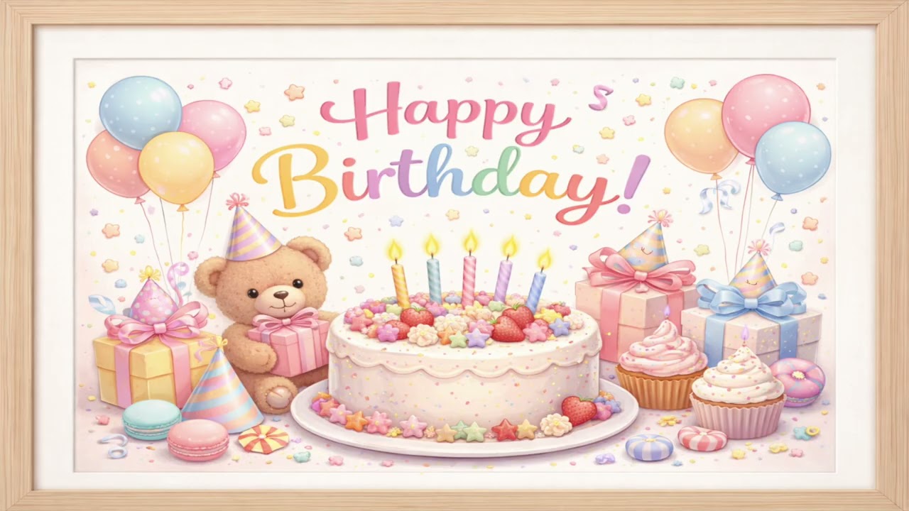 1 Hour | Frame Art  |TV Screen| 4K | still world #happybirthday