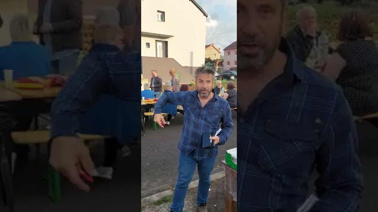 fête des voisins homecourt rue des bouvreil avec monsieur le maire