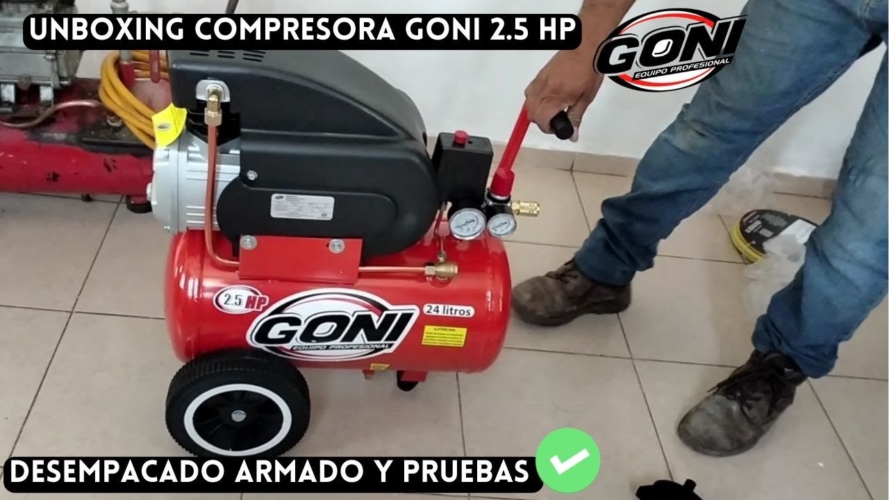 Unboxing | Compresora Goni 2.5 HP | Dani plumber