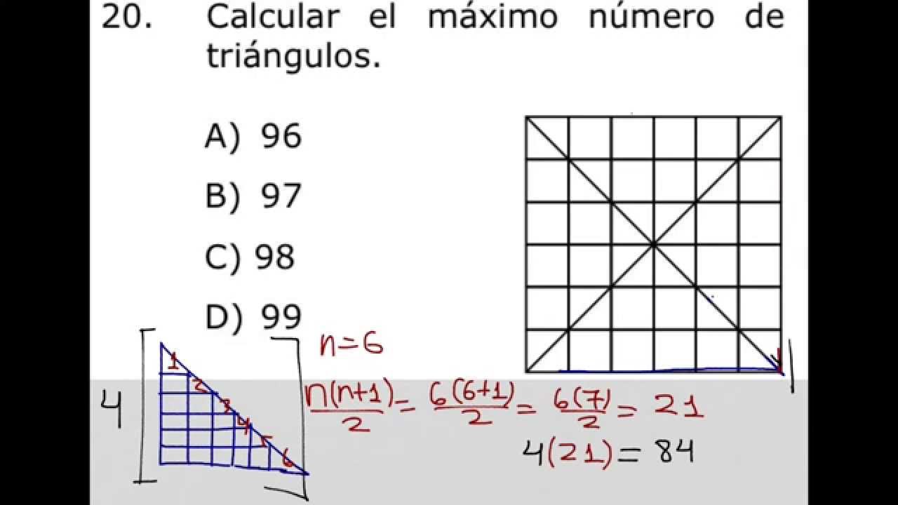 Como contar el máximo número de triángulos en una figura