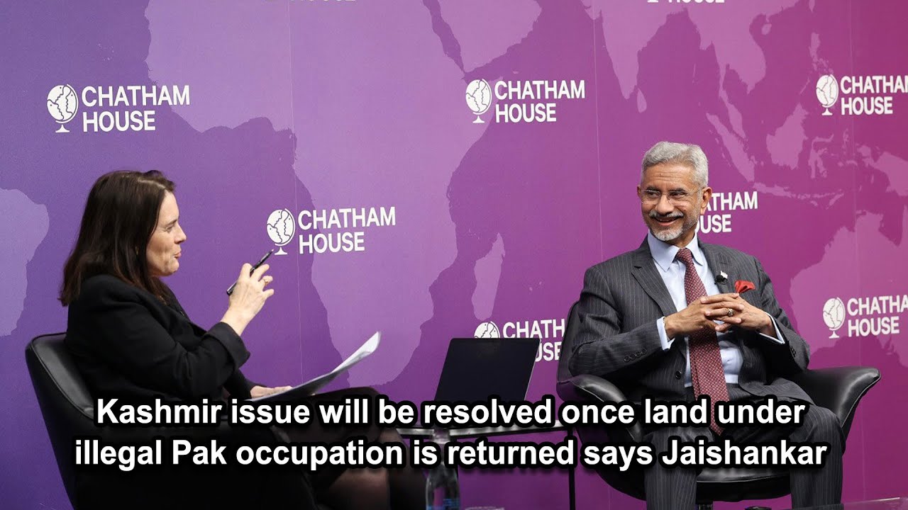 Kashmir issue will be resolved once land under illegal Pak occupation is returned says Jaishankar