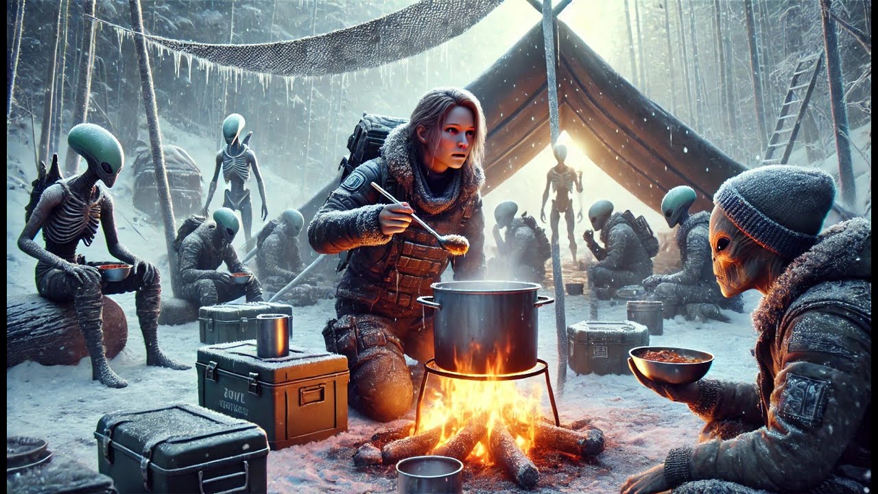 The Blizzard Hit the Camp Hard — Human Build Shelter, Lit Fires, & Fed Survivors | HFY Story