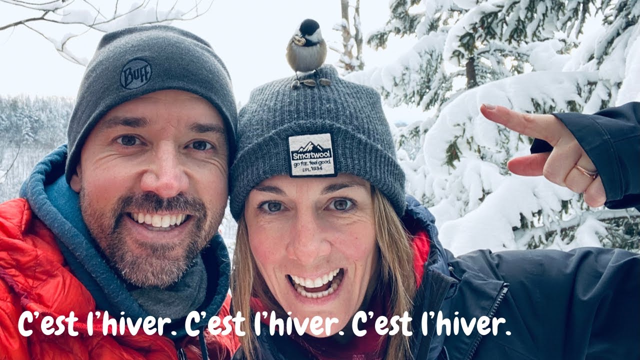 Randonnée d'hiver:  parc régional Val David - Val Morin, Laurentides, Québec