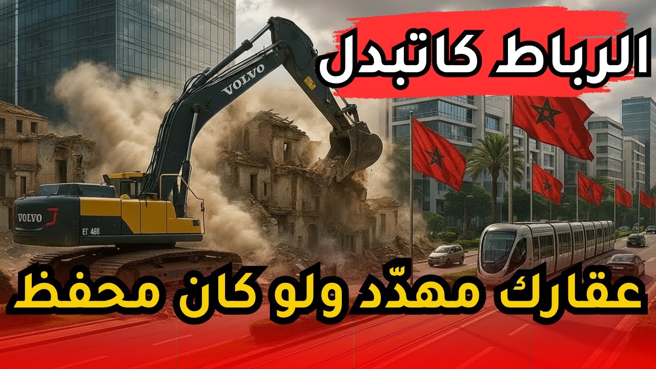 الرباط 2030… الهدم ولى قريب! عقارك مهدّد ولو كان محفظ