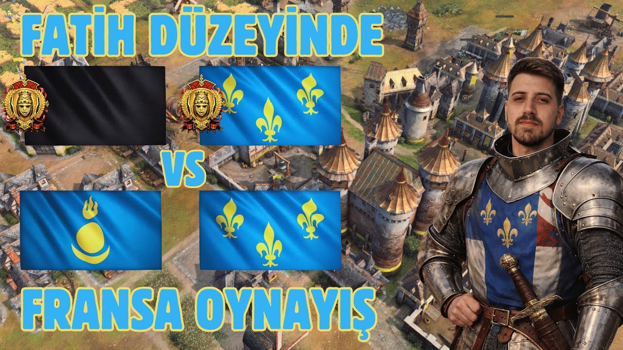 Age Of EmpiresIV | Fatih+ Takımlı Sıralı | 2v2 Fransa Oynayış | Destansı geri dönüş!!