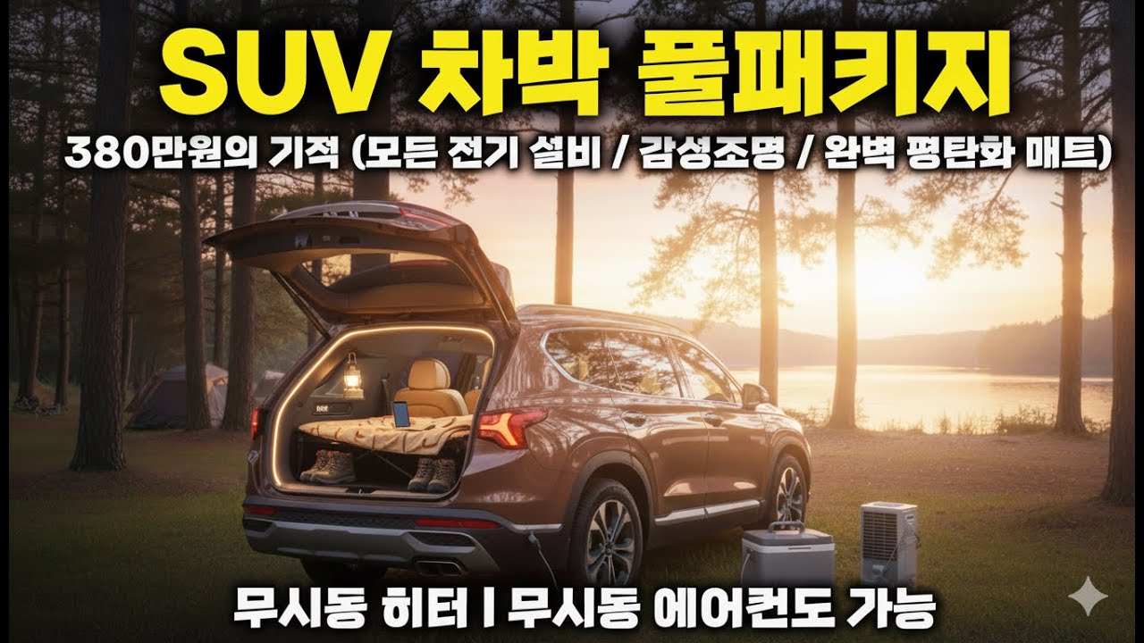 SUV차박 380만원의 기적! 복잡하게 돈 들이지 말고 한방에 해결하세요~
