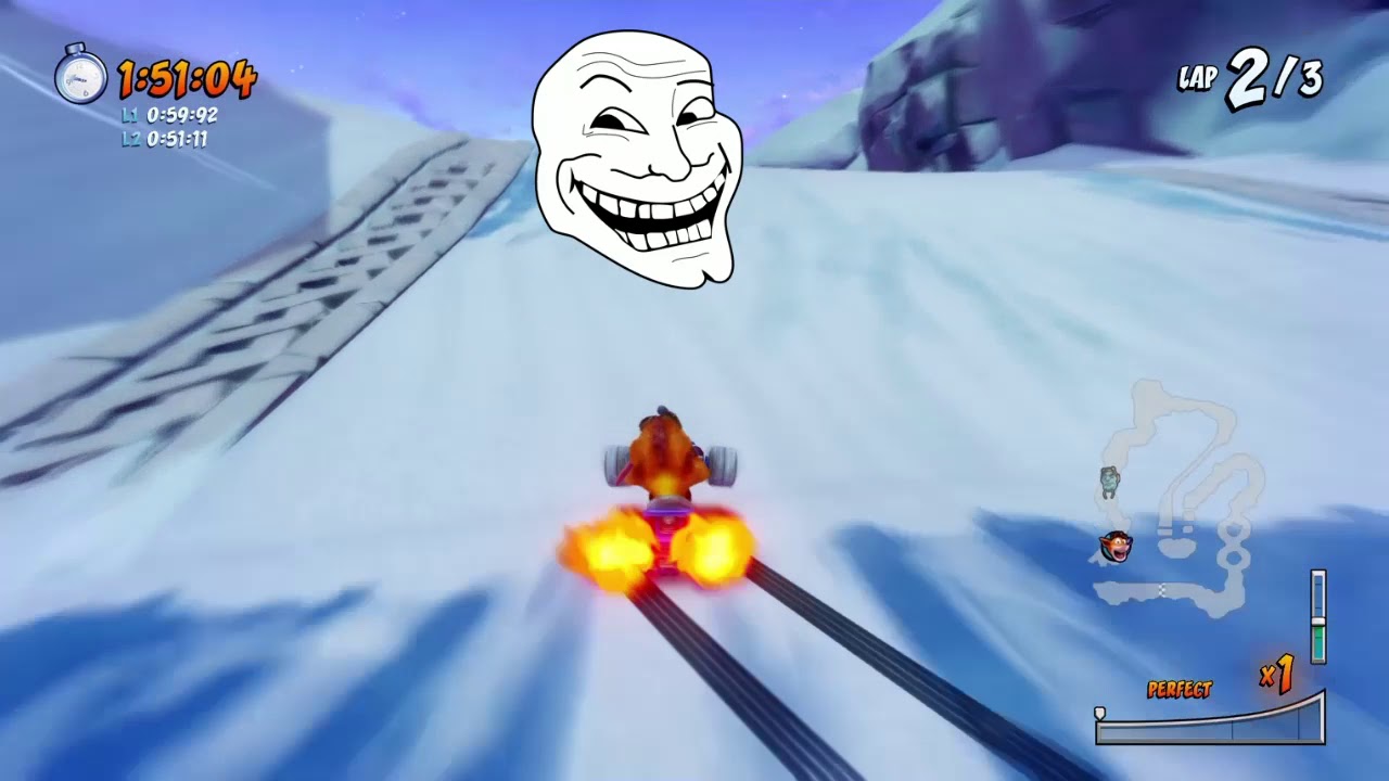 Crash Team Racing: Nitro fueled| POLAR PASS, N Tropy time trial| BEATEN!!!