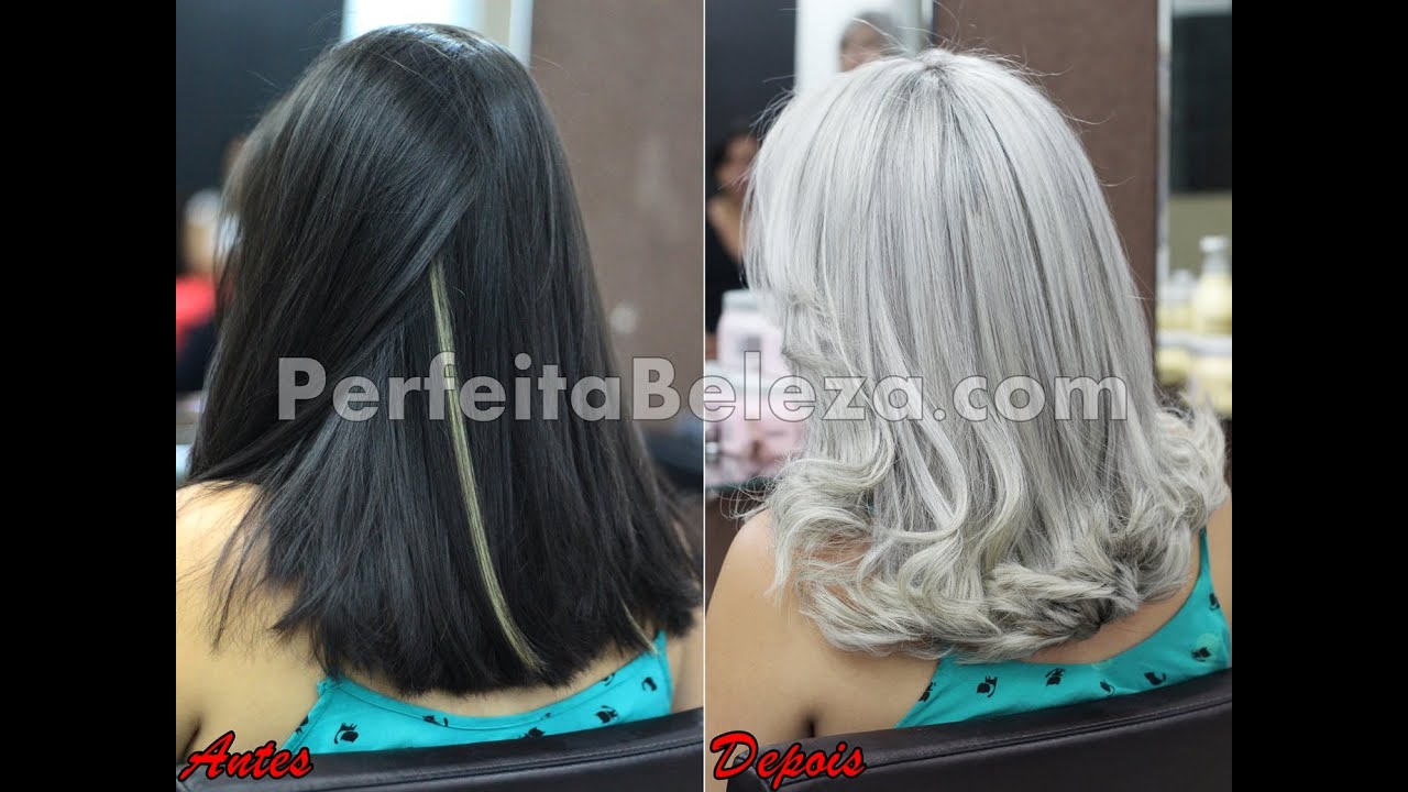 Passo a Passo de luzes platinada em cabelos escuros