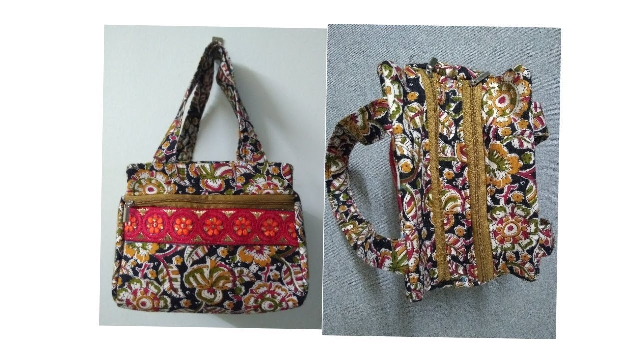 DIY Dual Zip Small Fancy Purse