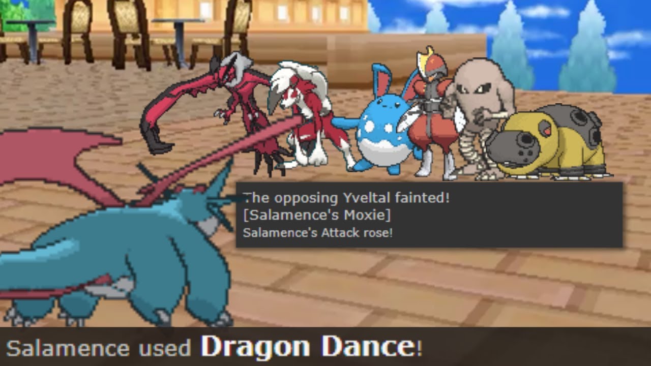 Moxie Salamence Sweep (pokemon showdown SWEEP)