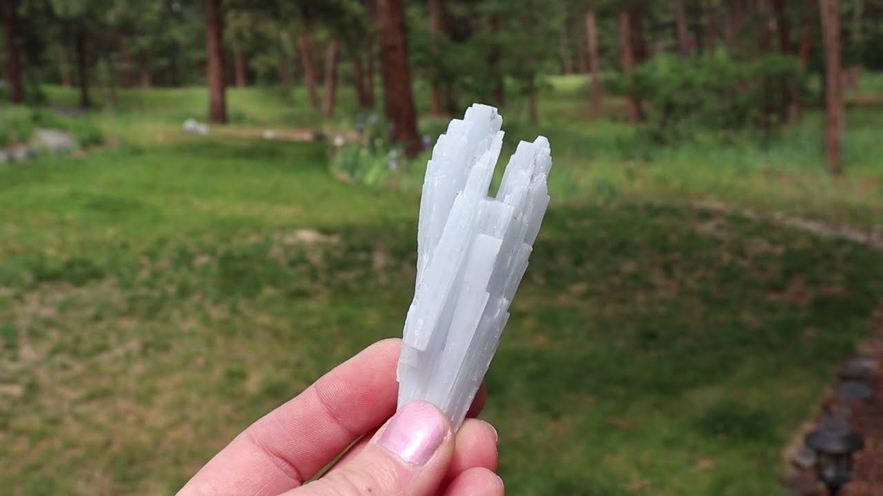 393371080168  Anhydrite Or Angelite Crystal From Mexico NiceTranslucent Pastel Blue Color WOW