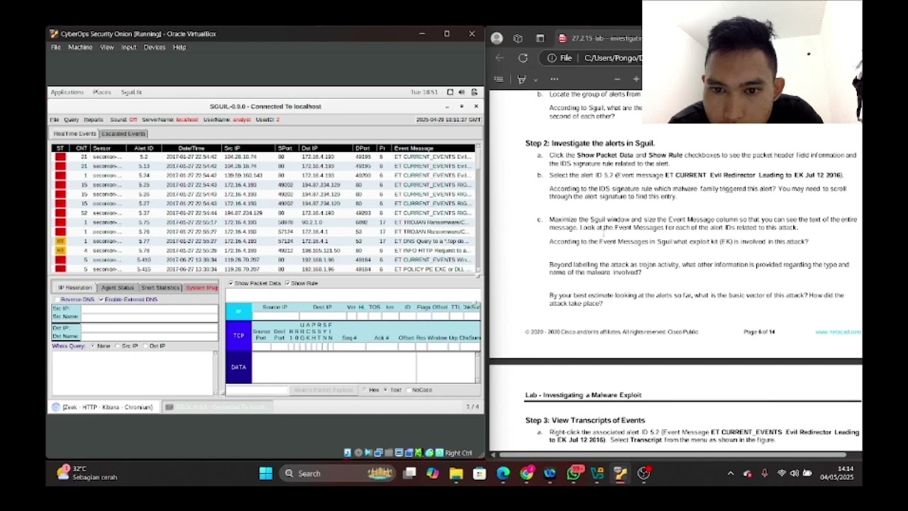 27.2.15 Lab - Investigating a Malware Exploit