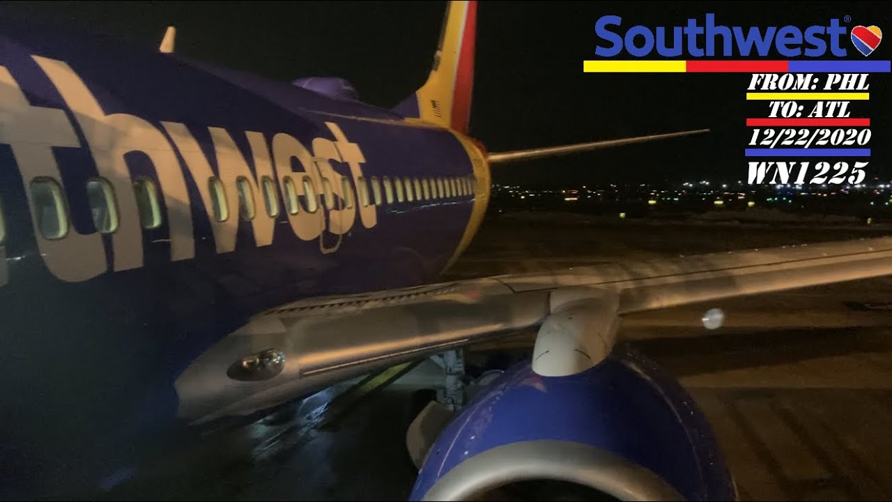 Southwest Airlines Boeing 737-7H4 flight from Philadelphia, PA to Atlanta, GA