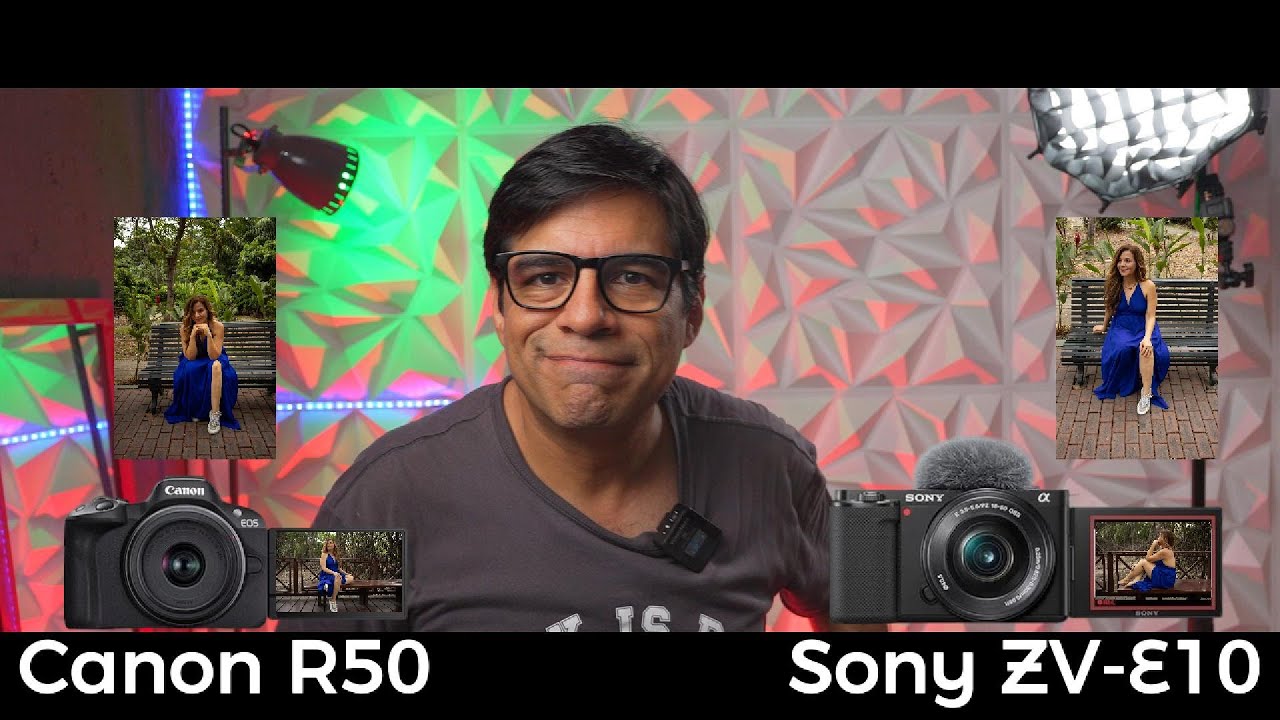 CANON R50 VS SONY ZVE-10 todo sobre estas camaras
