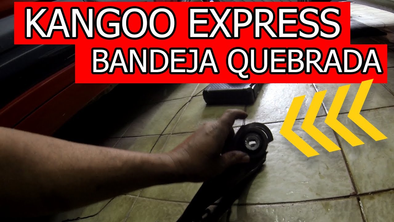 Bandeja Kangoo Express quebrada solavanco e roda raspando