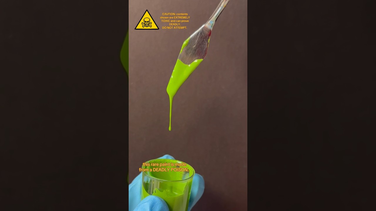 Making History&rsquo;s DEADLIEST GREEN. ☠️⚠️ (DO NOT ATTEMPT) #arthistory #history #art #paint #painting