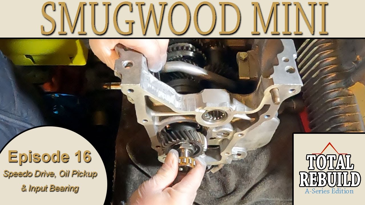 Classic Mini A+ Series Engine Total Rebuild Episode 16 - Speedo Drive, Oil Pickup, Input Bearing