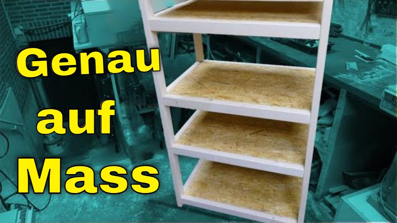 Regal selber bauen - Holzregal für die Werkstatt bauen