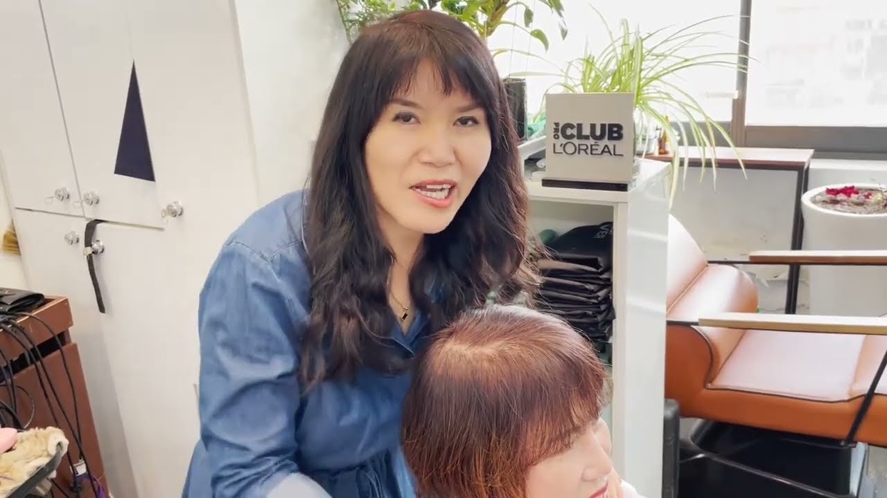 짧은머리 커트! 숱없는머리 커버하는 방법!!