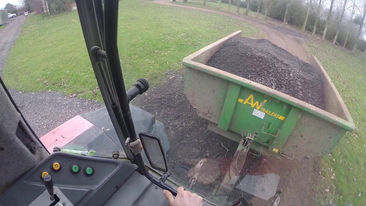 Hauling stone to the camping site