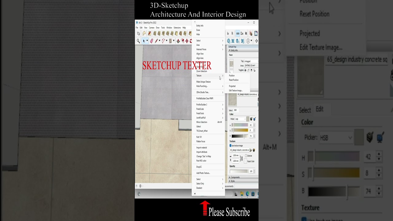 SKETCHUP TEXTER
