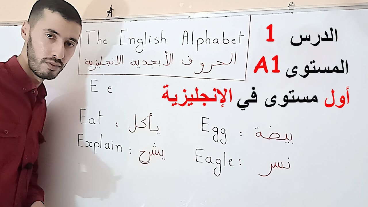 الدرس 1 : الحروف الأبجدية The English Alphabet