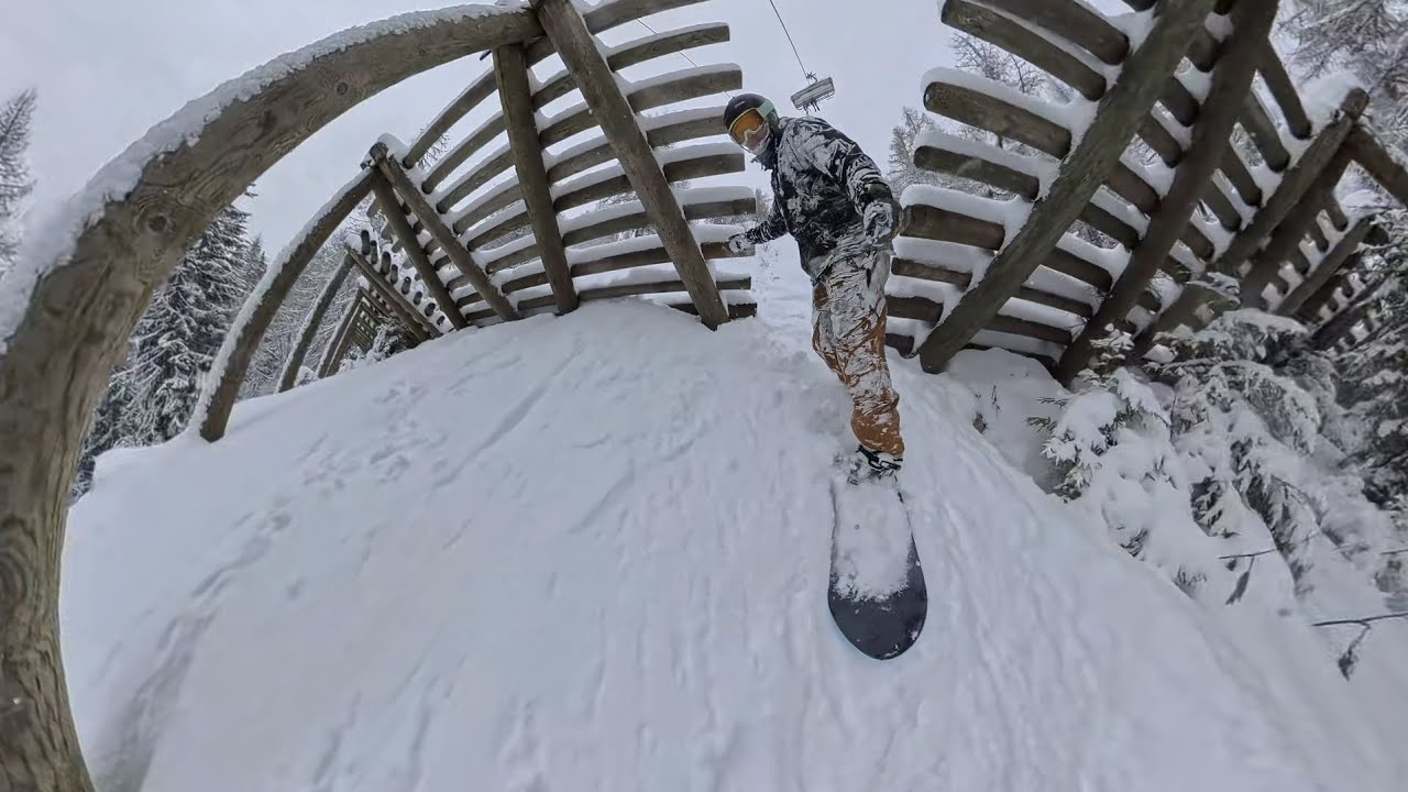 Raw Snowboard run in Zauchensee!