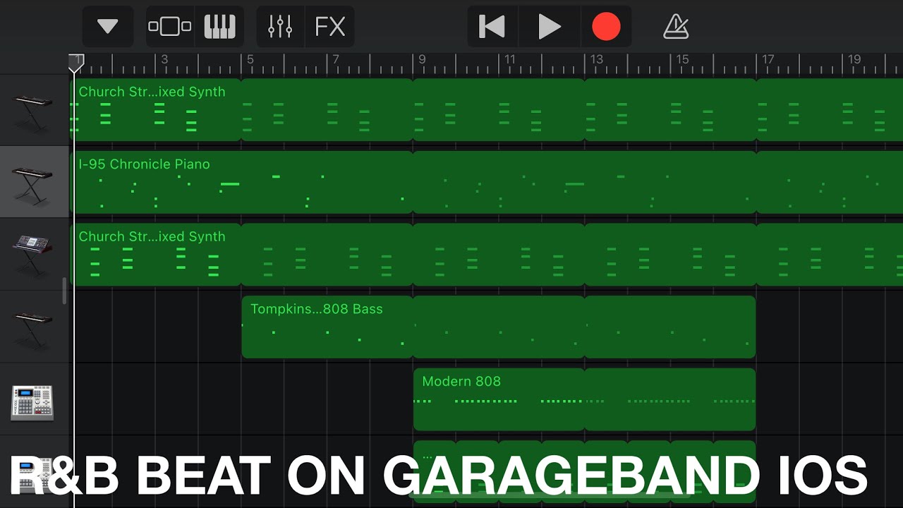 MAKING R&B BEATS ON GARAGEBAND IOS (#2)