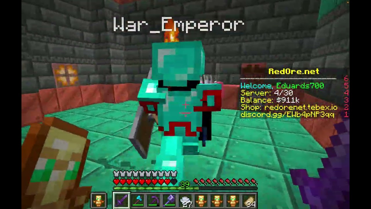 Playing my minecraft server (113) RedOre.net