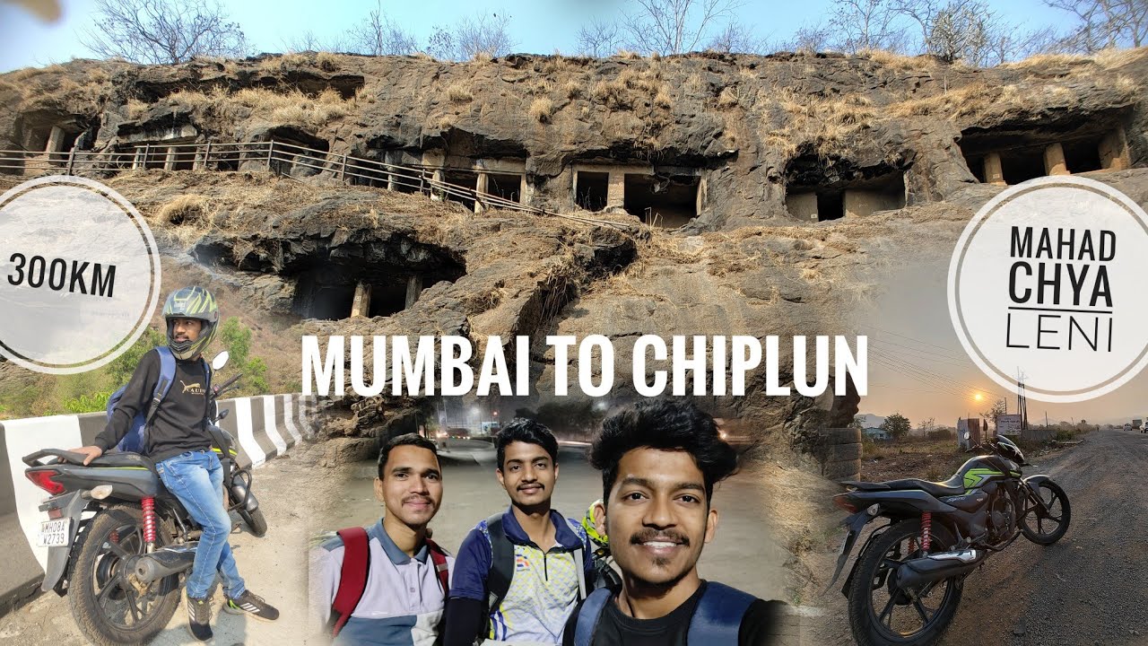 first ride Mumbai to Chiplun 300km #shimga #kokan #festival #bike #ride #leni #caves #vlog