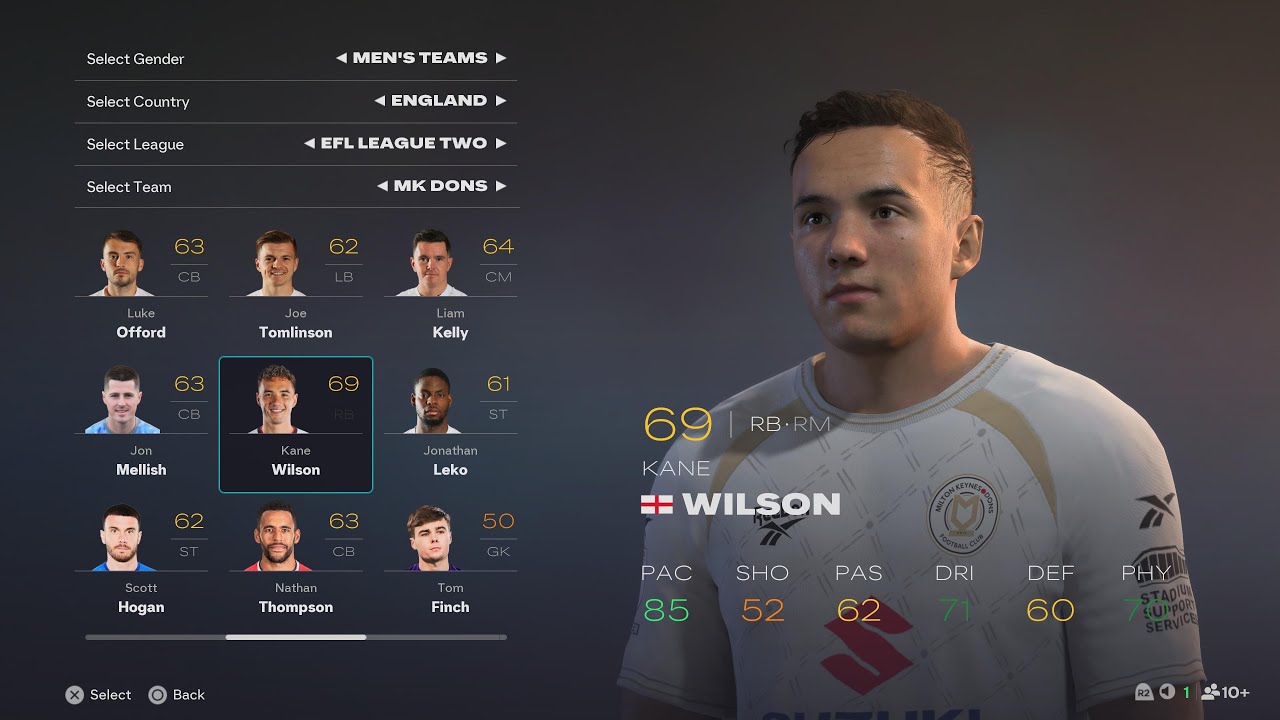 EA FC 26 EFL League Two Player Faces And Ratings