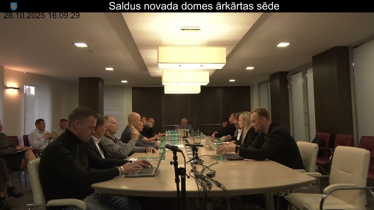28 10 2025  Saldus novada domes ārkārtas sēde