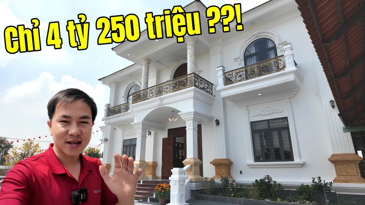 Tây Ninh: mẫu Nhà Biệt Thự sân vườn siêu to xây dựng trọn gói giá từ 4 tỷ 250 triệu ai nhìn cũng mê