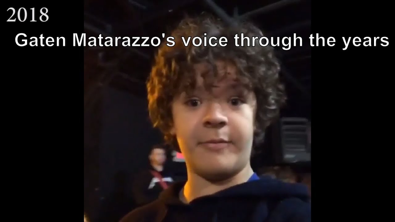Gaten Matarazzo's voice through the years (2010-2018)