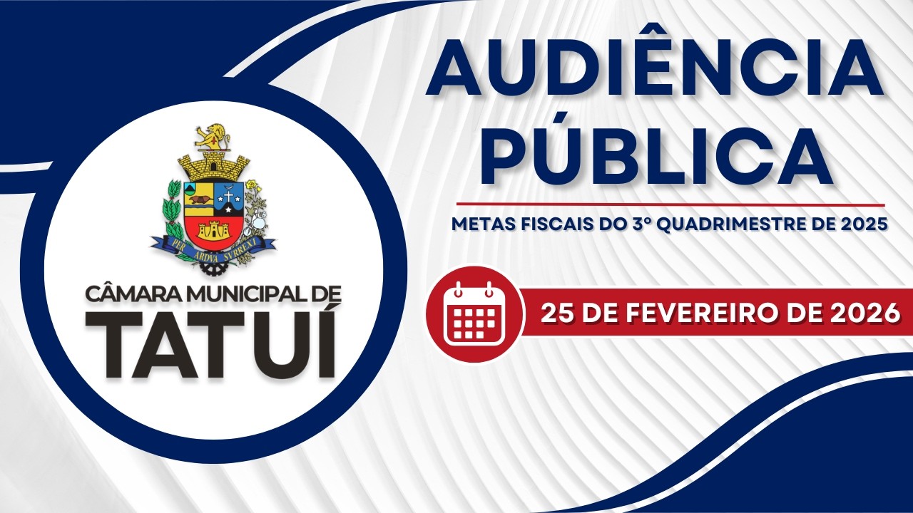 Audiência Pública: Metas Fiscais - 3º Quadrimestre 2025 - 25 de Fevereiro de 2026