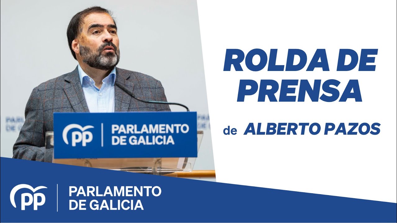 Rolda de prensa de Alberto Pazos, 23 de xaneiro de 2026