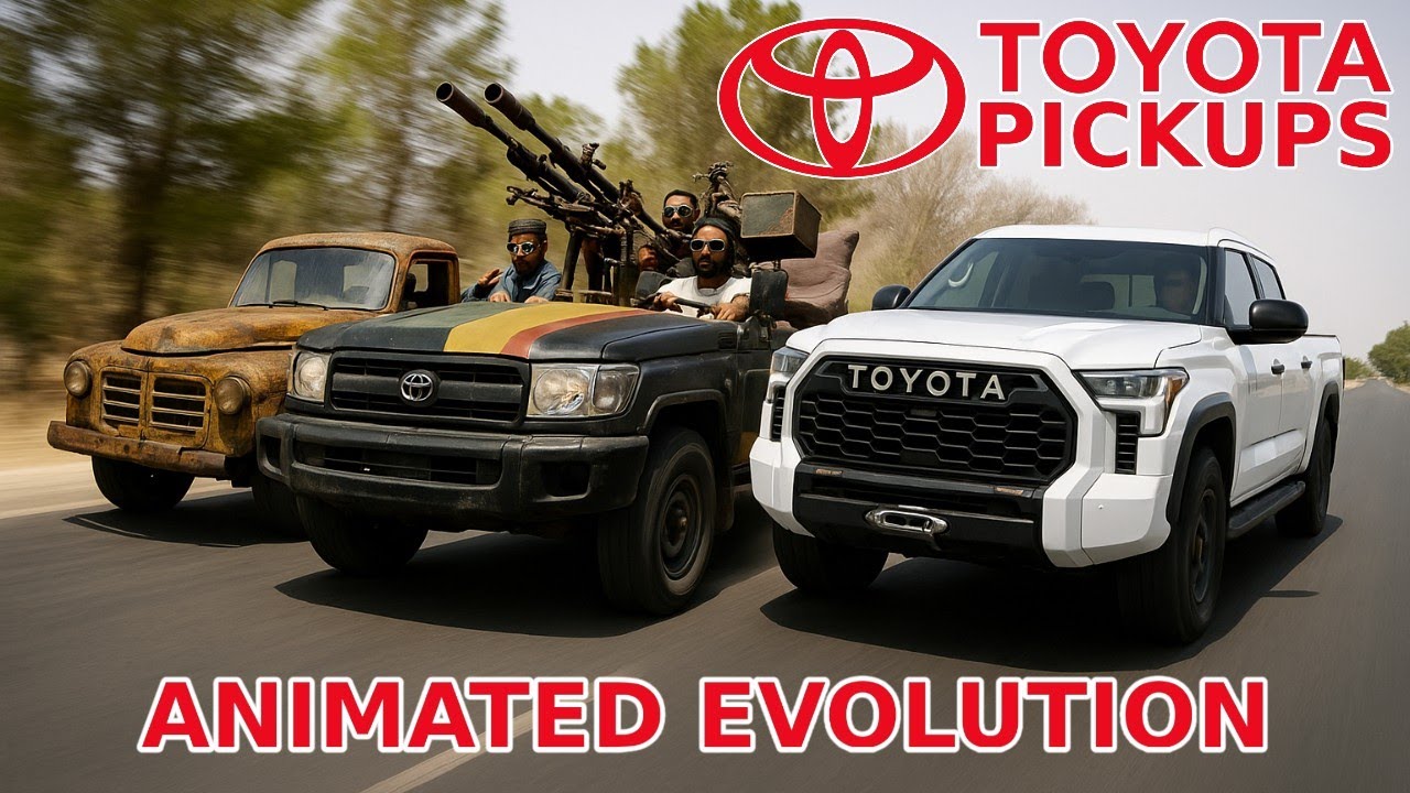 Toyota Pickup Evolution (1947 SB &rarr; 2026 Hilux BEV) | Hilux, Tacoma, Tundra