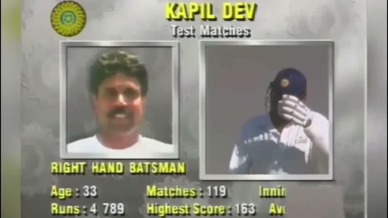 Kapil Dev last Test Century, Port Elizabeth 1992 Test Series South Africa vs India