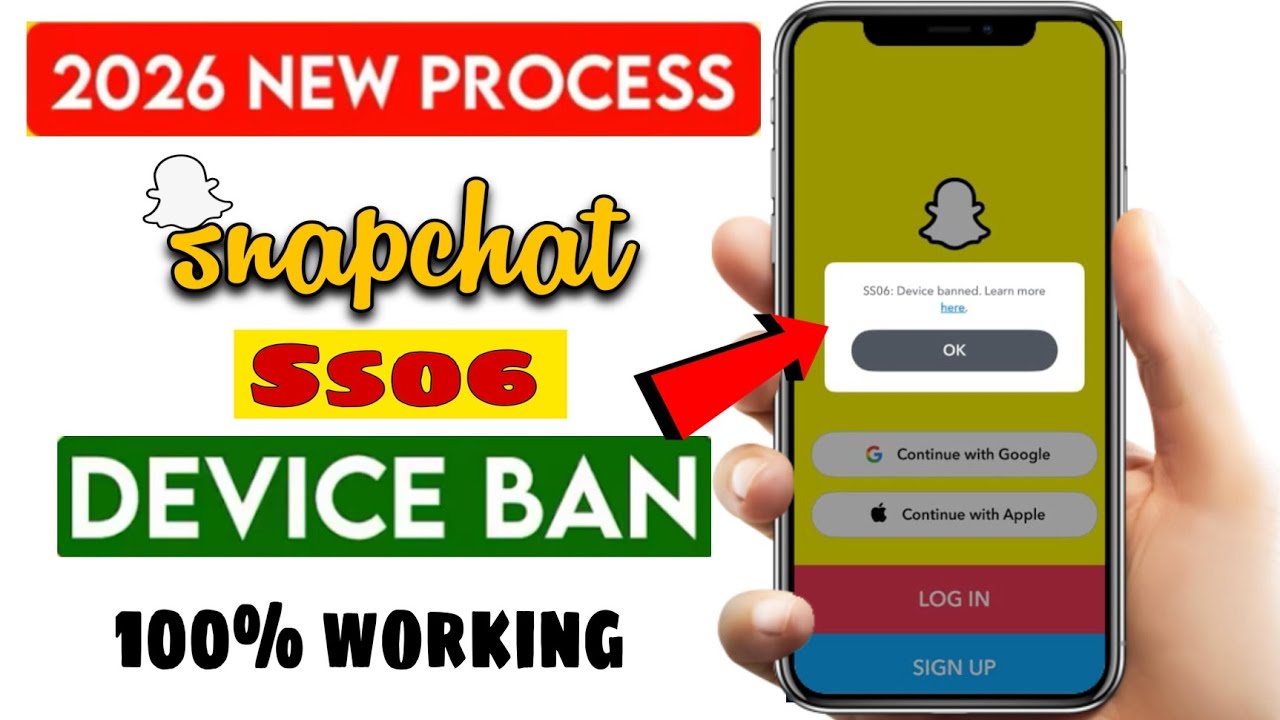 SnapChat SS06 Device Banned Problem Solve kaise kare 2026 | SS06 Device Banned Snapchat Android 