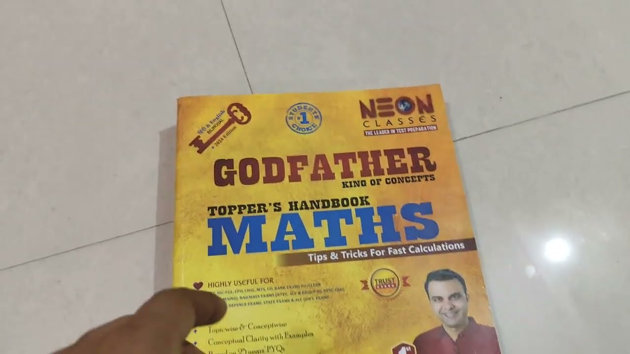 Best Maths Book Topic-wise & Type-wise | NEON Godfather Competitive Exams Books | Railway | SSC 2024