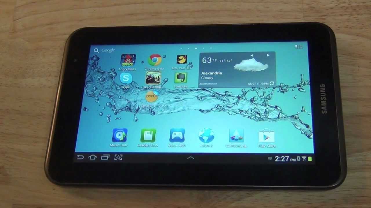 Que Aplicaciones hay en el Samsung Galaxy Tab 2 7.0 de jose
