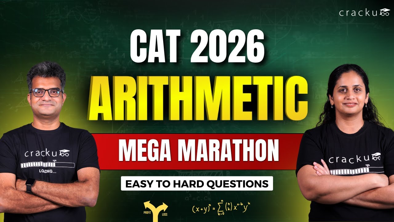 CAT 2026 Mega Arithmetic Marathon by Maruti Sir & Sayali Ma'am | CAT Arithmetic Revision