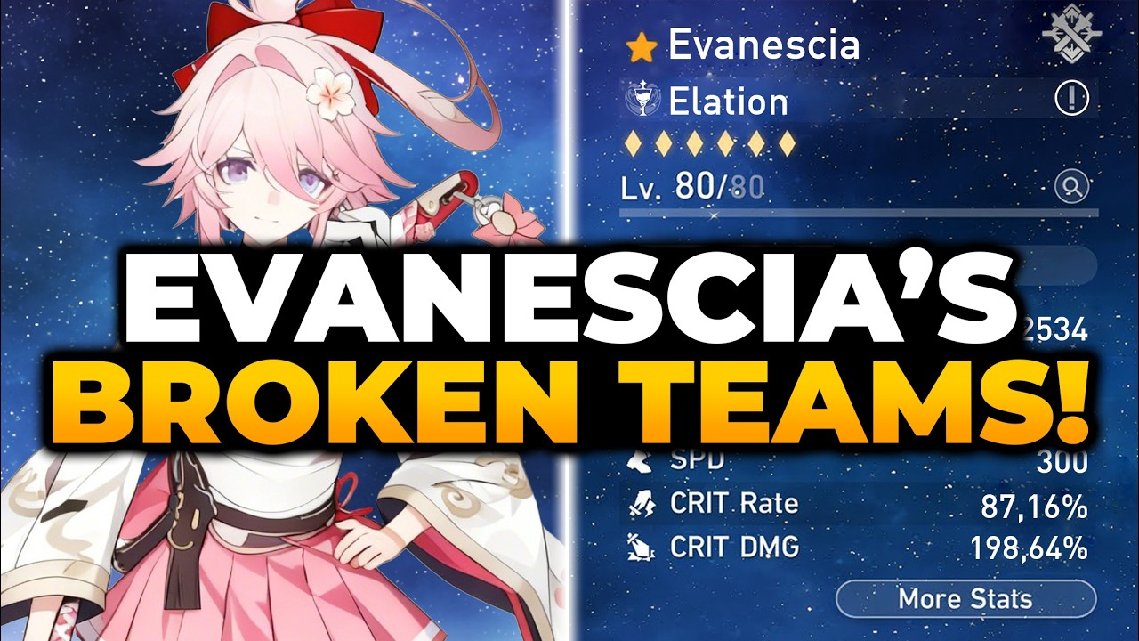 EVANESCIA BROKEN SUPPORT + BEST TEAM BUILD | Honkai Star Rail, Evanescia HSR, HSR Evanescia, HSR 4.2