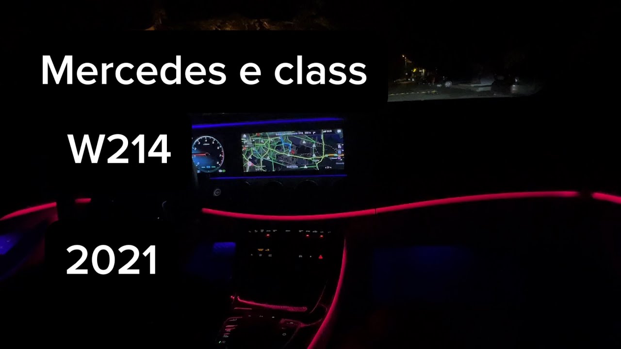 Relaxing slow night drive in Bucharest/romania Mercedes e class 2021