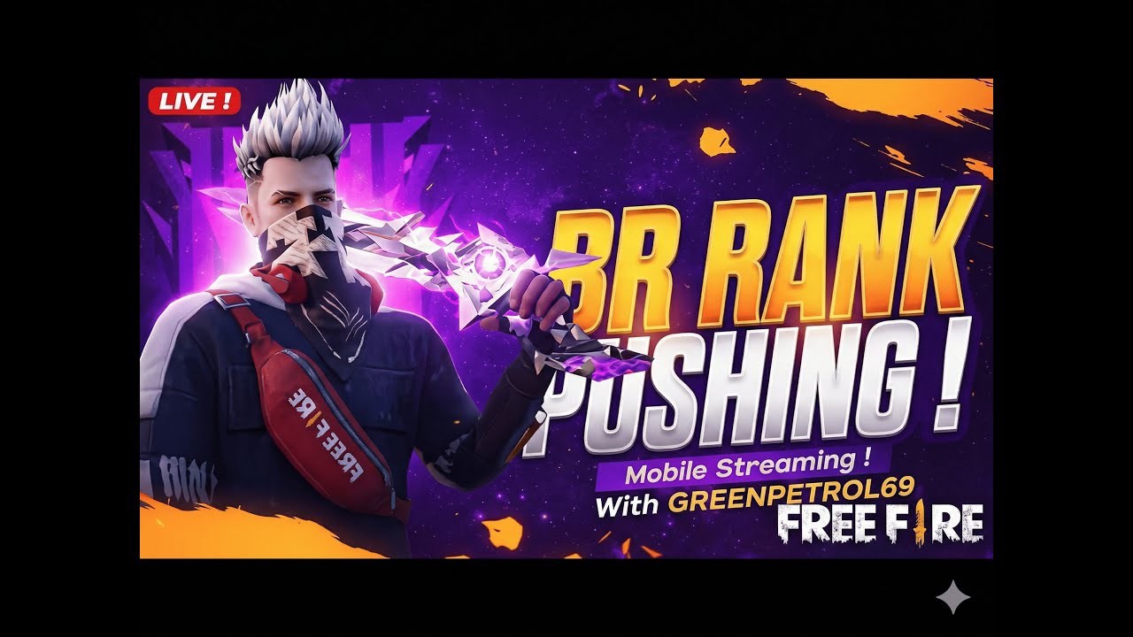 FREE FIRE MAX LIVE RANK PUSH| AO VIVO