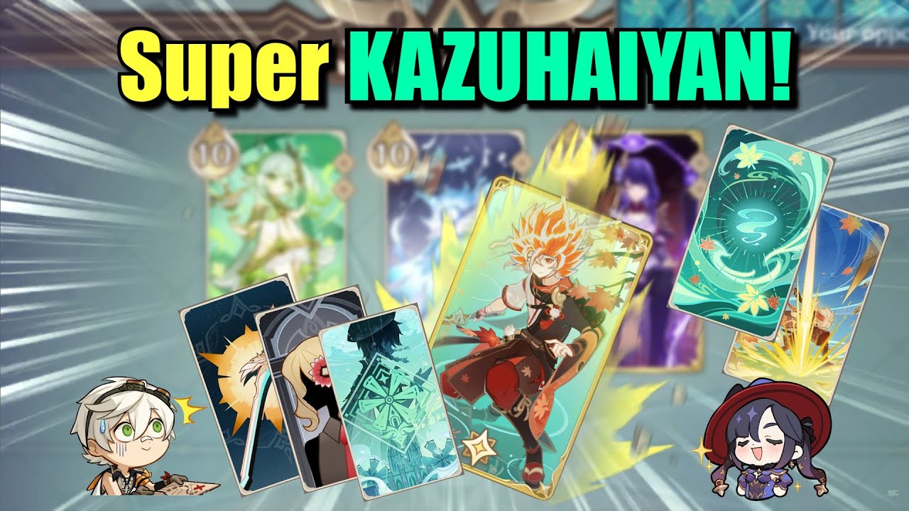 Kazuha OTK is Insane! Super Saiyan Kazuha is Deadly with Mona and Bennett in Genshin TCG