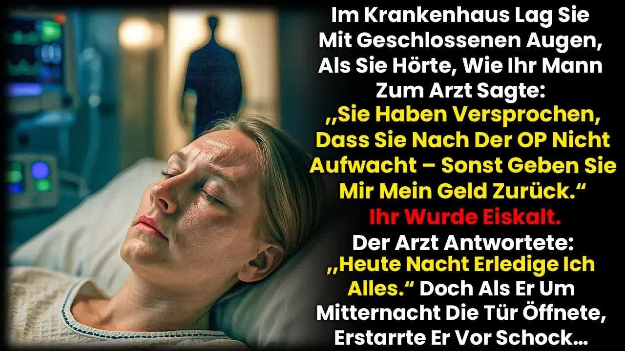 Im Krankenhaus Lauschte Sie Mit Geschlossenen Augen, Wie Ihr Mann Am Bett Etwas Gestand…