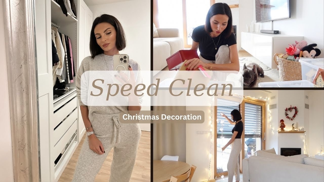 Pojďte se mnou ukl&iacute;zet a zdobit. | Speed Clean and Decor | Ukl&iacute;z&iacute;m a v&aacute;nočně zdob&iacute;m dům.