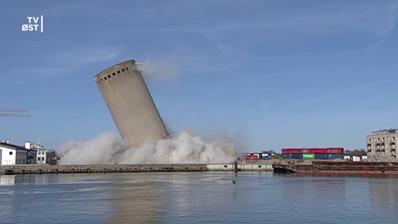 Sprængning af Silo i Vordinborg går galt