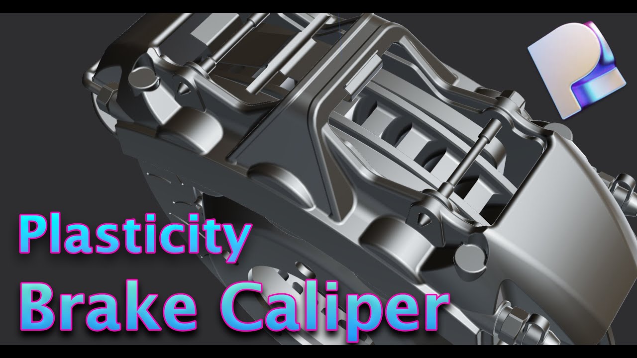Plasticity 3D Tutorial | Sport Brake Caliper | Solid Modeling